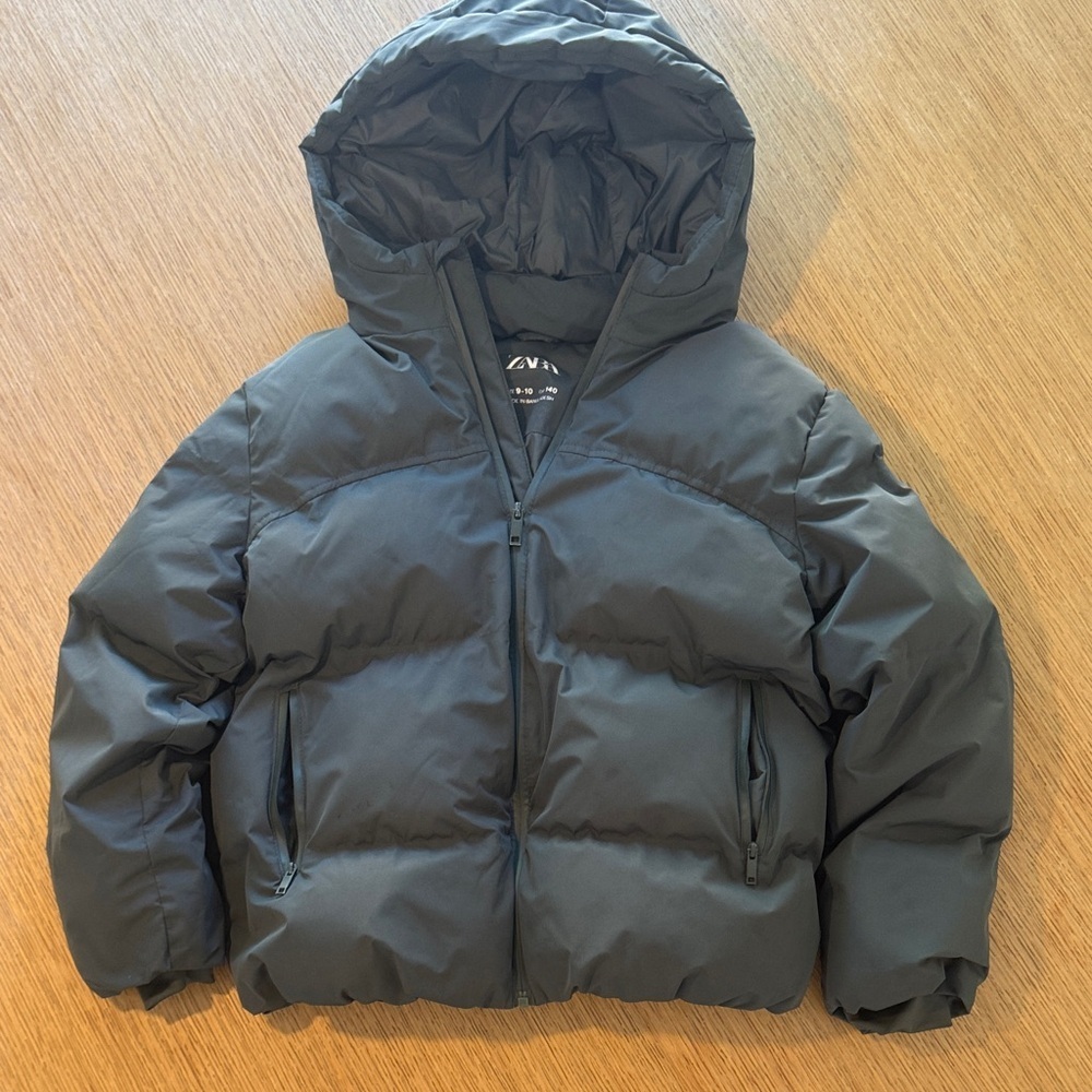 Zara Kids Dark Green Puffer Jacket